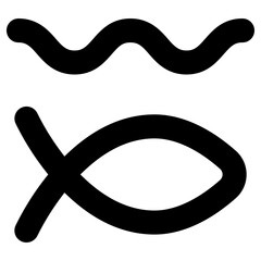 waters icon, simple vector design