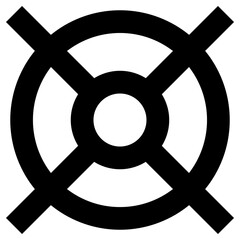 wheel of fortune icon, simple vector design