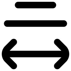 width icon, simple vector design