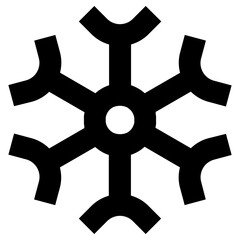 winter icon, simple vector design