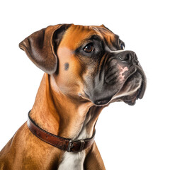 Fototapeta premium cute dog looking isolated on white