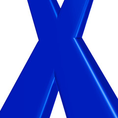 X vote symbol in blue for the conservative party