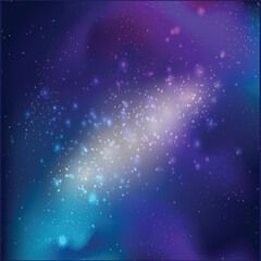 Fototapeta na wymiar blue galaxy universe star background in eps file