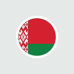 Flag of Belarus. The Belarusian flag is green and red with an ornament. State symbol of the Republic of Belarus.
