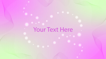 Delicate gradient background with glowing particles. Festive background