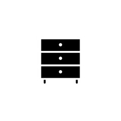 chest of drawers glyph icon