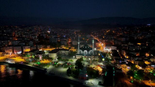 Akcakoca Town coastal view in Duzce Province