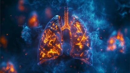 Lung disease, health problems related to the lungs, respiratory tract, lung cancer.