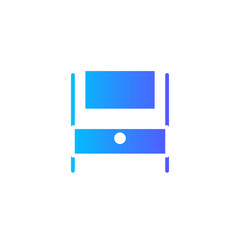 chest of drawers gradient icon