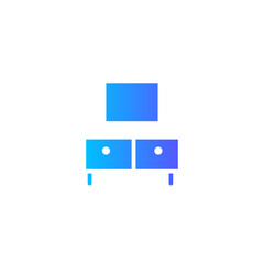 Fototapeta premium furniture gradient icon