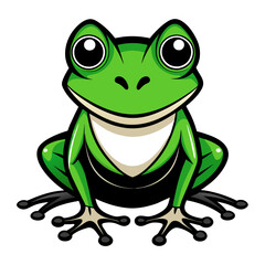 Verdant Vigor: Vector Silhouette of a Green Forest