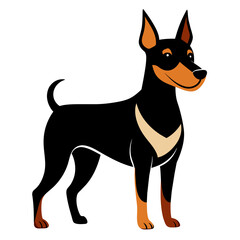 Canine Contours: Vector Silhouette Illustration of Dogs