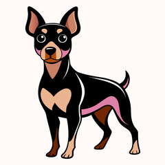 Canine Contours: Vector Silhouette Illustration of Dogs