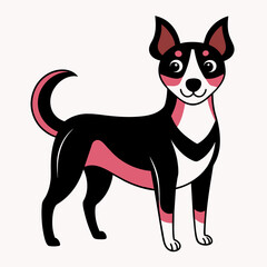 Canine Contours: Vector Silhouette Illustration of Dogs