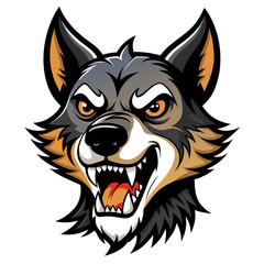 vector illustration of a wolf