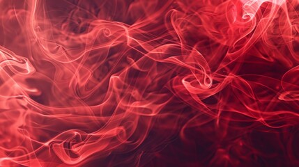 Fototapeta premium Intense red background ablaze with fiery smoke and roaring flames, portraying a captivating spectacle of heat and motion that ignites the imagination with its fierce energy and raw beauty.