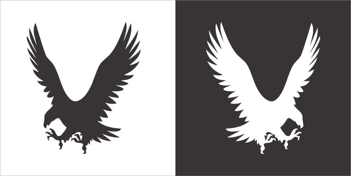 Illustration vector graphics of eagle icon