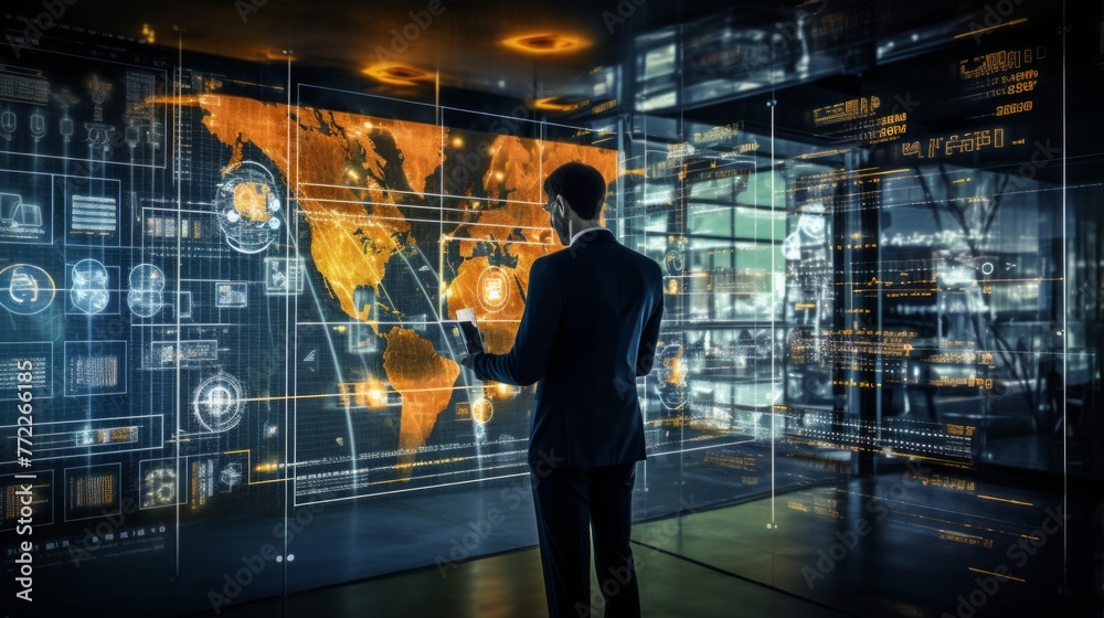 Wall mural analyze the concepts of digital transformation and its effects on it infrastructure