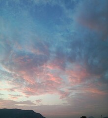 Obraz premium sunset in the mountains