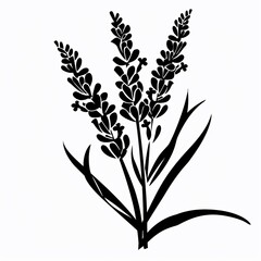 Fototapeta premium A black and white image of a wolf tattoo, in the style of Cricut SVG cut files, white background, bold and bold Outlined in black, simple image, mid shot