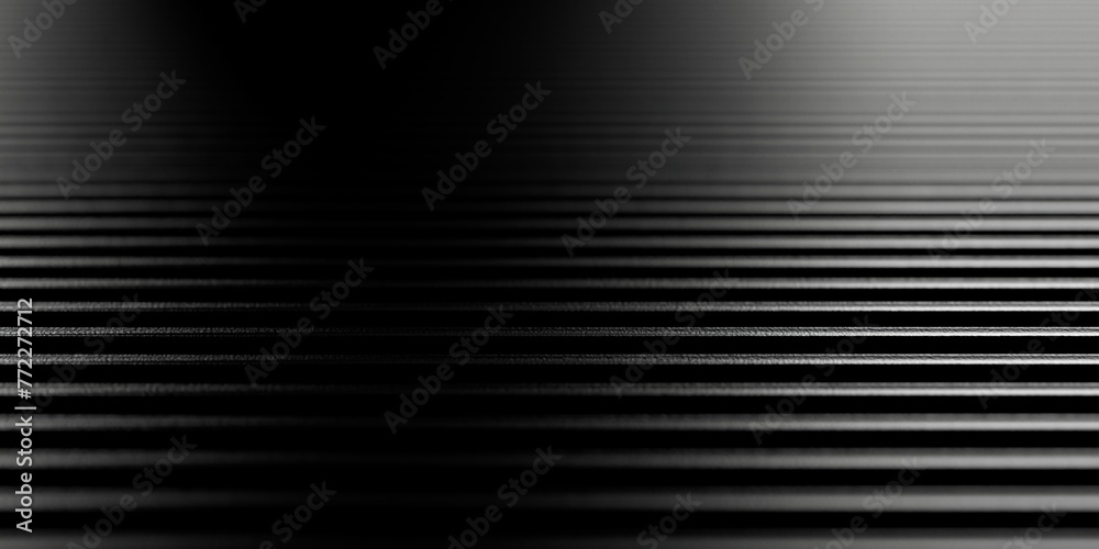Poster modern minimal black horizontal line array geometrical pattern background with selective focus