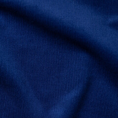 Close up of blue satin fabric texture. Abstract background and texture for design