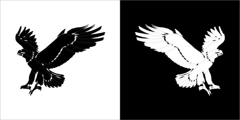 Illustration vector graphics of eagle icon