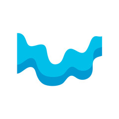 Obraz premium Wave water shape