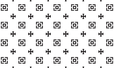 Embrace timeless elegance with this captivating black and white geometric pattern. Perfect for adding sophistication to your designs.