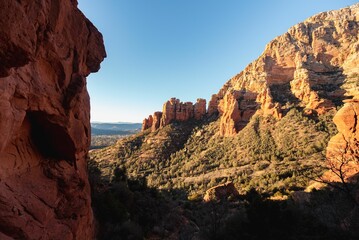 Breathtaking view of red rock formations in Sedona, Arizona