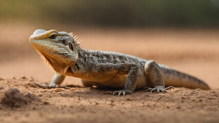 lizard on the ground