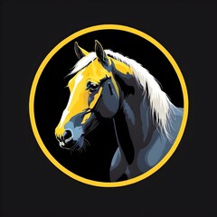  horse icon, Horse head logo, horse head vector, horse head mascot, horse head emblem, Equine emblem, Equestrian symbol, Stallion silhouette, horse illustration, Horse portrait, Steed icon, horse head