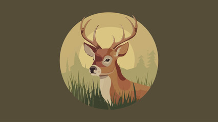 Nature-Inspired Deer Vector Illustration Design