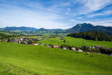 Village of Schwarzenberg in the Bregenzerwald, State of Vorarlberg, Austria