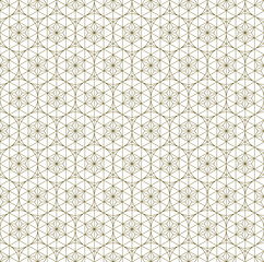 Seamless geometric pattern. Japanese woodwork style Kumiko zaiku