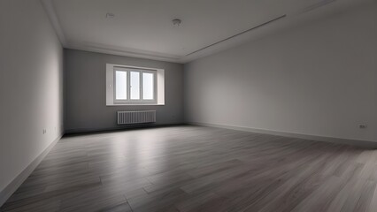 Fototapeta premium minimal room white color tone AI generative 