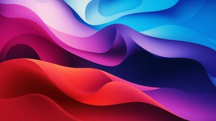 Red Purple Blue abstract color gradient background