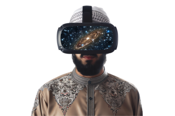 muslim making virtual goggless