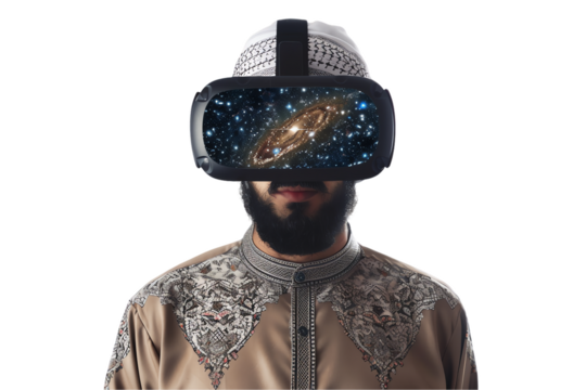 muslim making virtual goggless