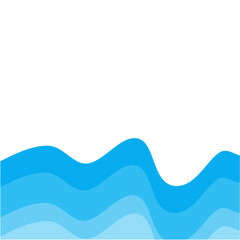 Abstract background with waves in blue tones for websites