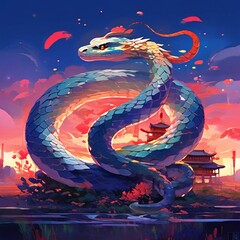 asian zodiac animal cartoon