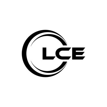 LCE letter logo design in illustration. Vector logo, calligraphy designs for logo, Poster, Invitation, etc.