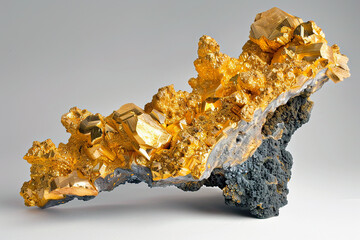 Gold Nugget, large and with a rough rocky look