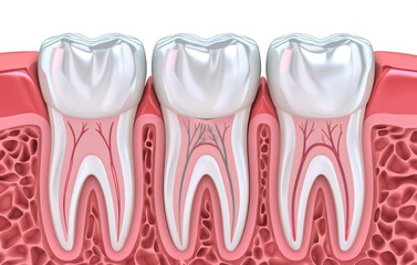 Diagram of a Tooth and Gum