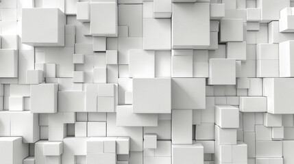 Wall of White Cubes