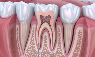 Diagram of a Tooth With a Missing Tooth
