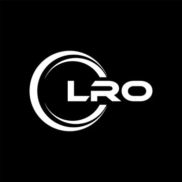 LRO letter logo design in illustration. Vector logo, calligraphy designs for logo, Poster, Invitation, etc.