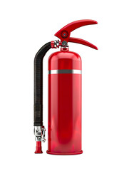 Fototapeta premium modern fire extinguisher, png file of isolated cutout object with white background
