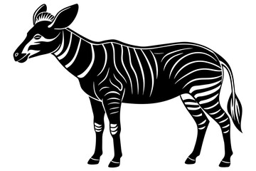Fototapeta na wymiar okapi-vector-illustration