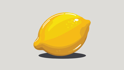 Flat Design Vector Illustration of Lemon